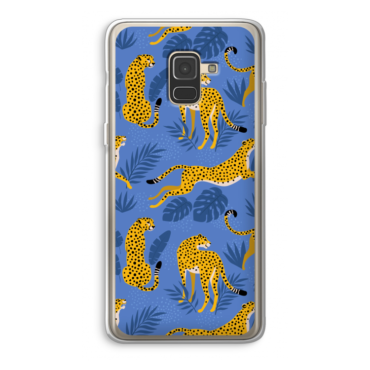 Luipaard: Samsung Galaxy A8 (2018) Transparant Hoesje