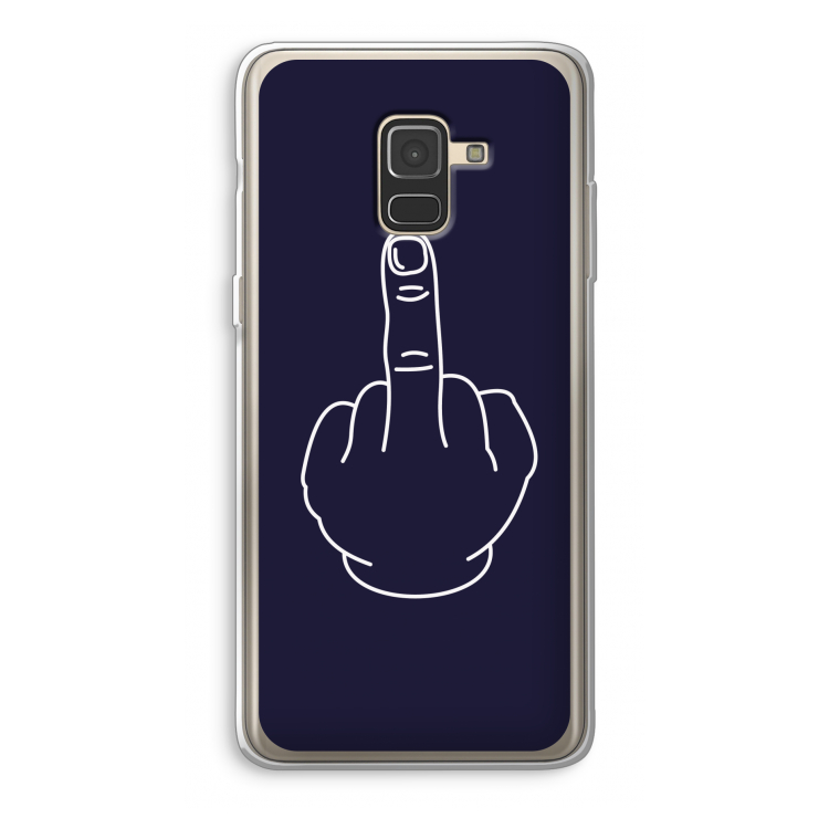 F**k U: Samsung Galaxy A8 (2018) Transparant Hoesje
