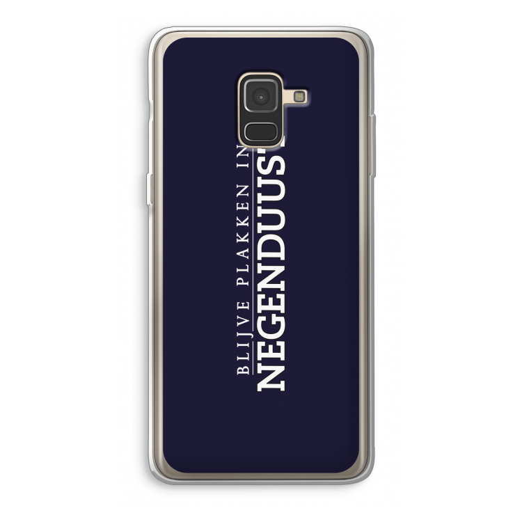 Blijve plakken in Negenduust: Samsung Galaxy A8 (2018) Transparant Hoesje