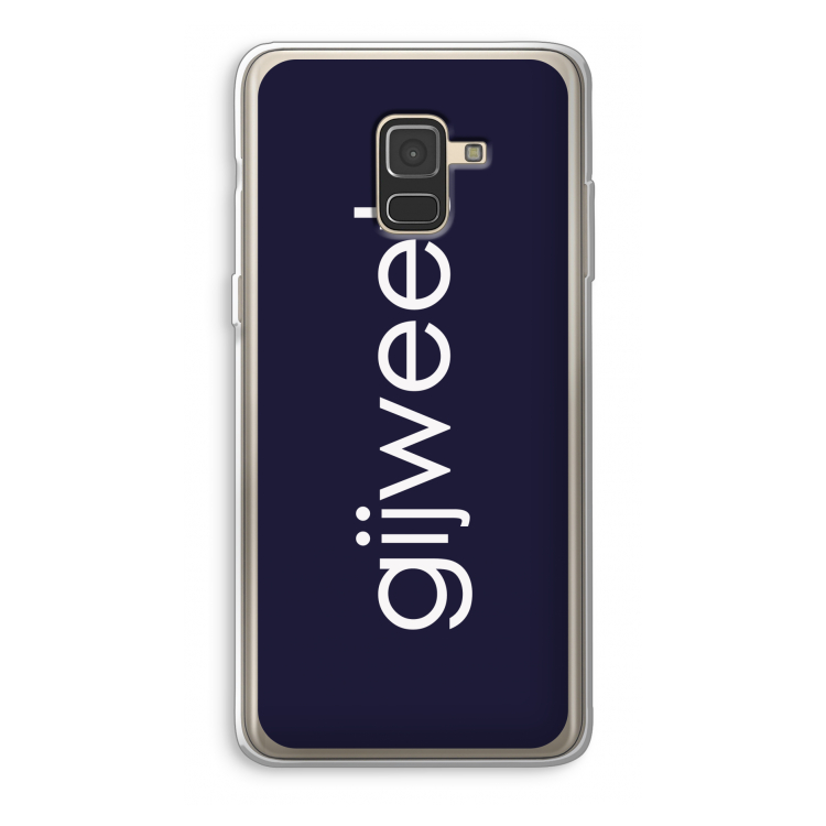 Gijweet: Samsung Galaxy A8 (2018) Transparant Hoesje
