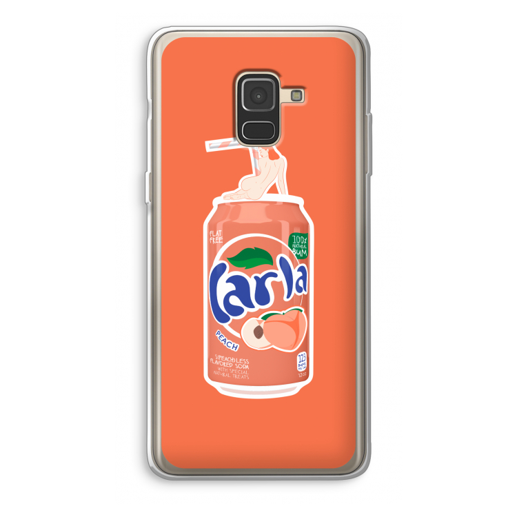 S(peach)less: Samsung Galaxy A8 (2018) Transparant Hoesje