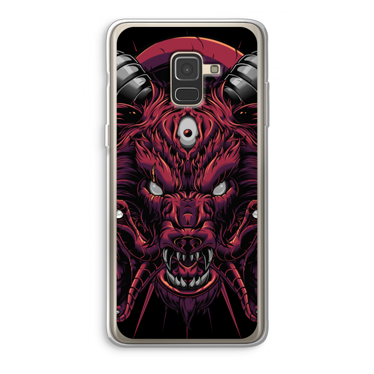 Hell Hound and Serpents: Samsung Galaxy A8 (2018) Transparant Hoesje