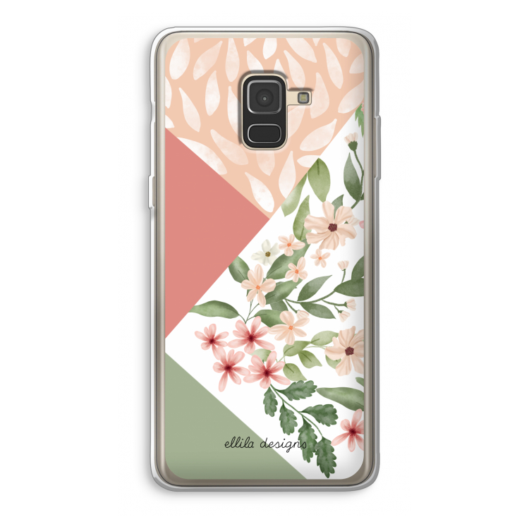 Sweet heaven geometrics: Samsung Galaxy A8 (2018) Transparant Hoesje