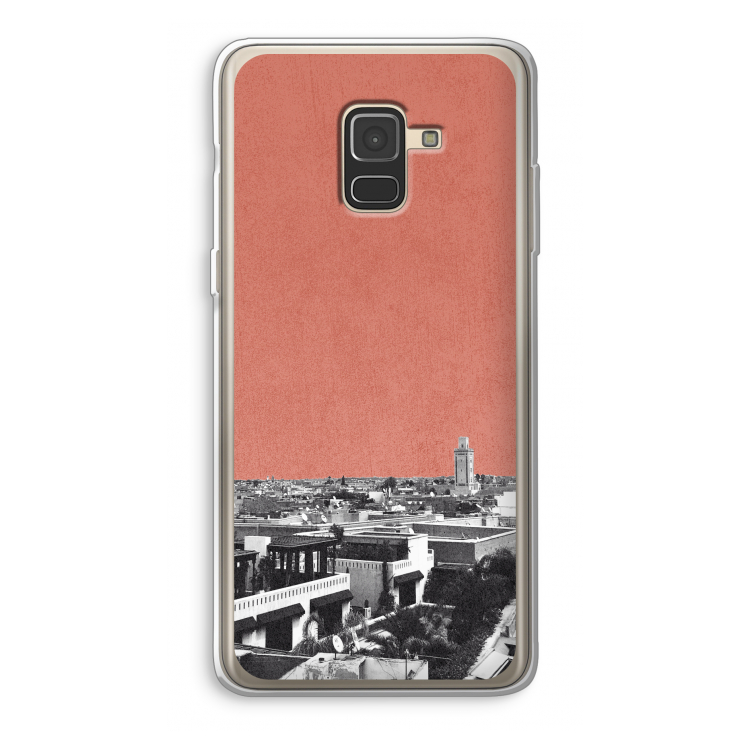 Marrakech Skyline : Samsung Galaxy A8 (2018) Transparant Hoesje