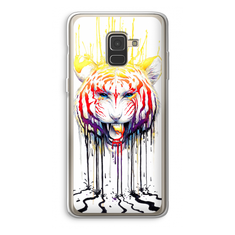 Fading: Samsung Galaxy A8 (2018) Transparant Hoesje