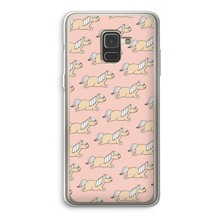 Ponys: Samsung Galaxy A8 (2018) Transparant Hoesje