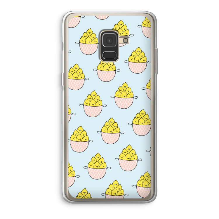 Citroenen: Samsung Galaxy A8 (2018) Transparant Hoesje