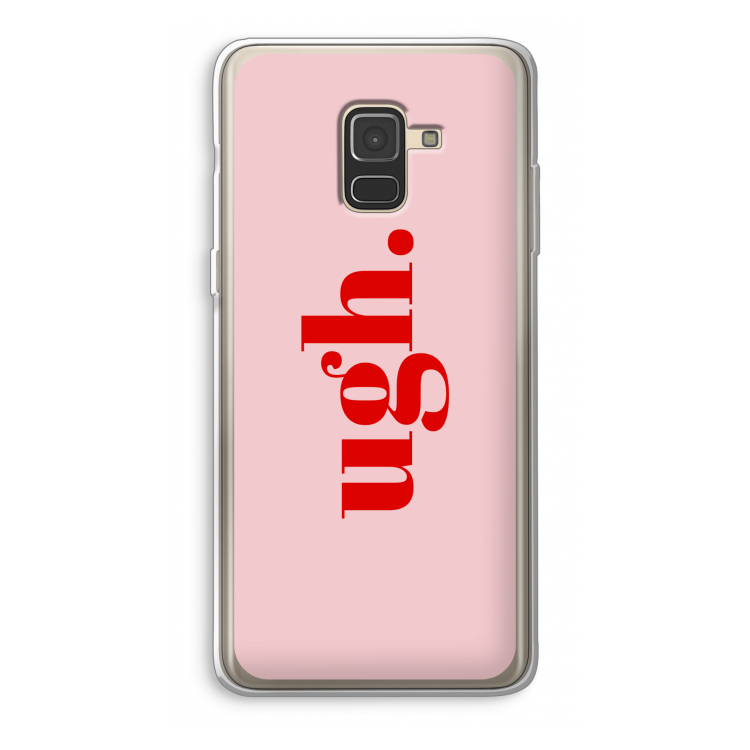 Ugh: Samsung Galaxy A8 (2018) Transparant Hoesje