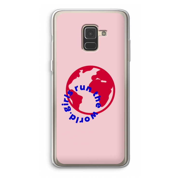 Run The World: Samsung Galaxy A8 (2018) Transparant Hoesje