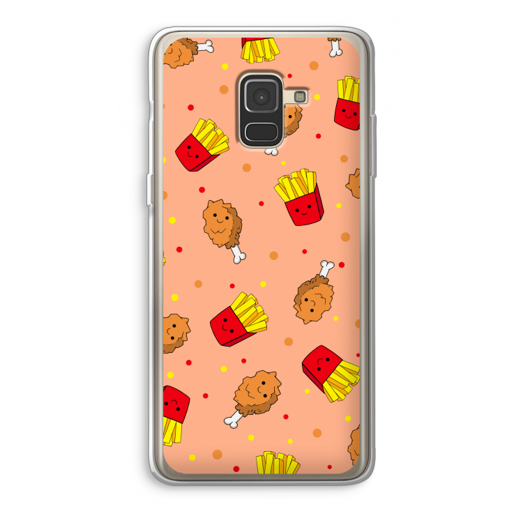Chicken 'n Fries: Samsung Galaxy A8 (2018) Transparant Hoesje