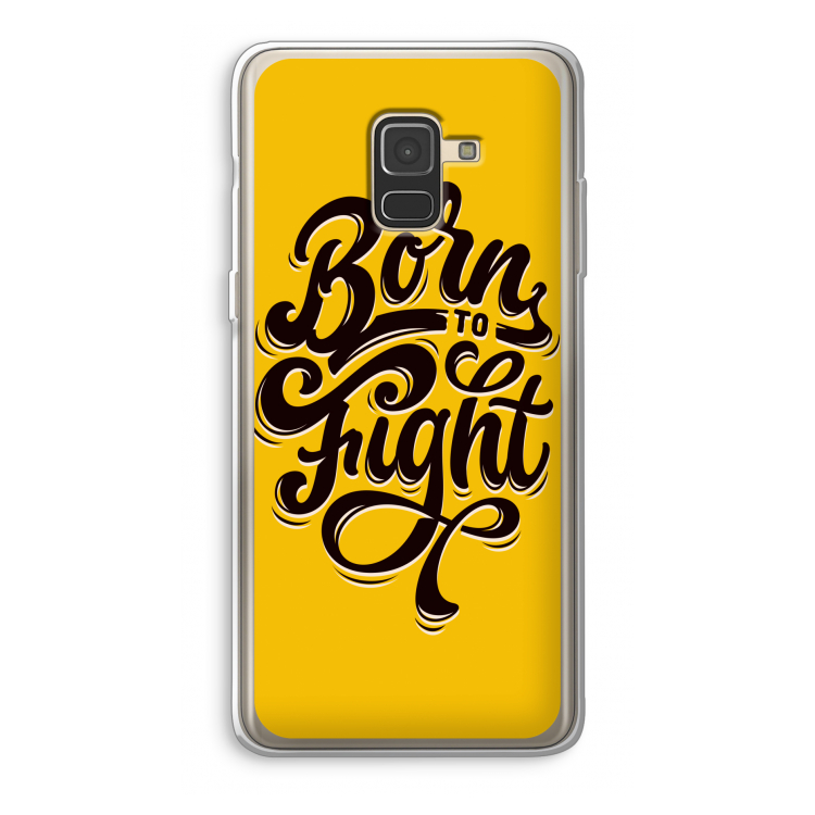 Born to Fight: Samsung Galaxy A8 (2018) Transparant Hoesje