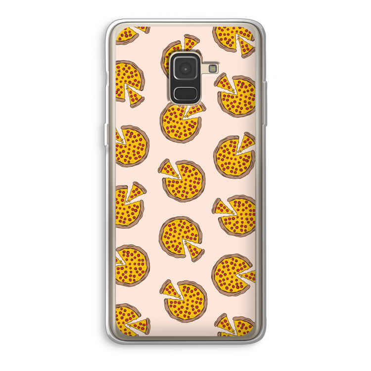 You Had Me At Pizza: Samsung Galaxy A8 (2018) Transparant Hoesje
