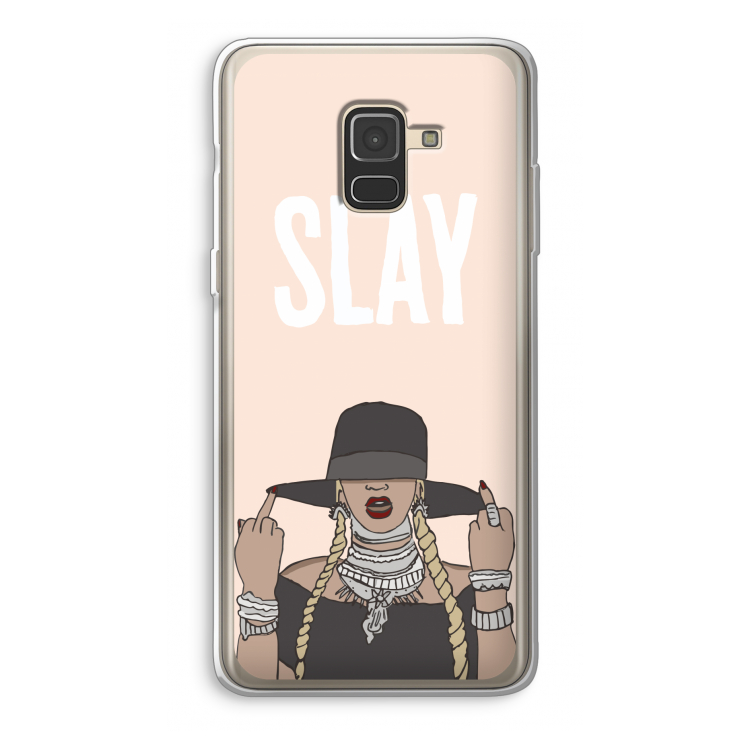 Slay All Day: Samsung Galaxy A8 (2018) Transparant Hoesje