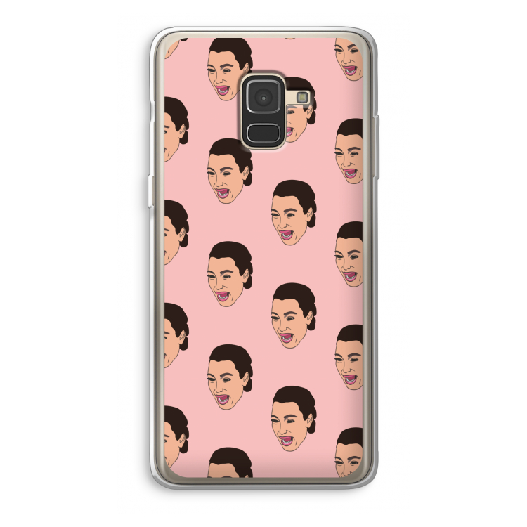 Ugly Cry Call: Samsung Galaxy A8 (2018) Transparant Hoesje