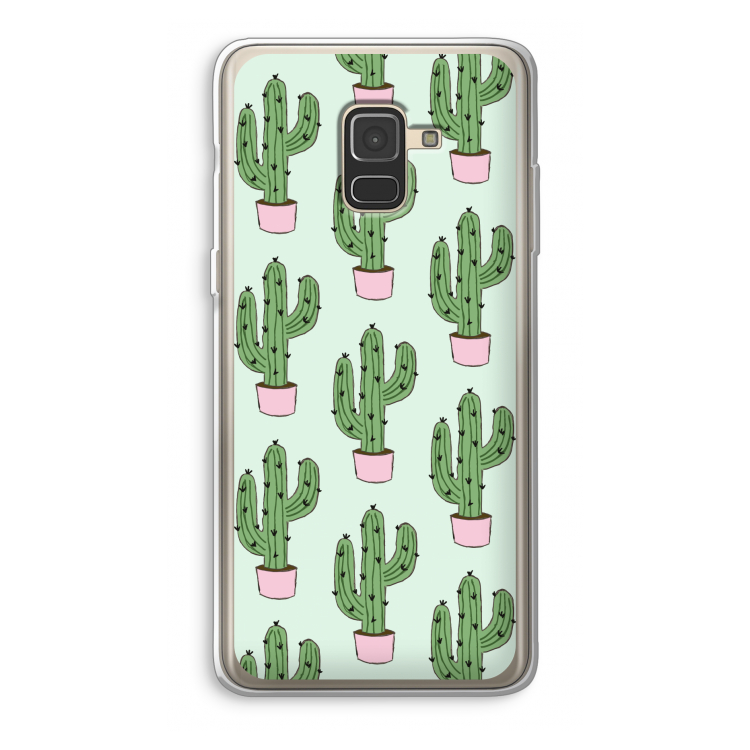 Cactus Lover: Samsung Galaxy A8 (2018) Transparant Hoesje