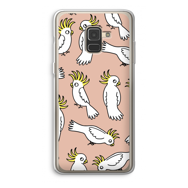 Papegaai: Samsung Galaxy A8 (2018) Transparant Hoesje