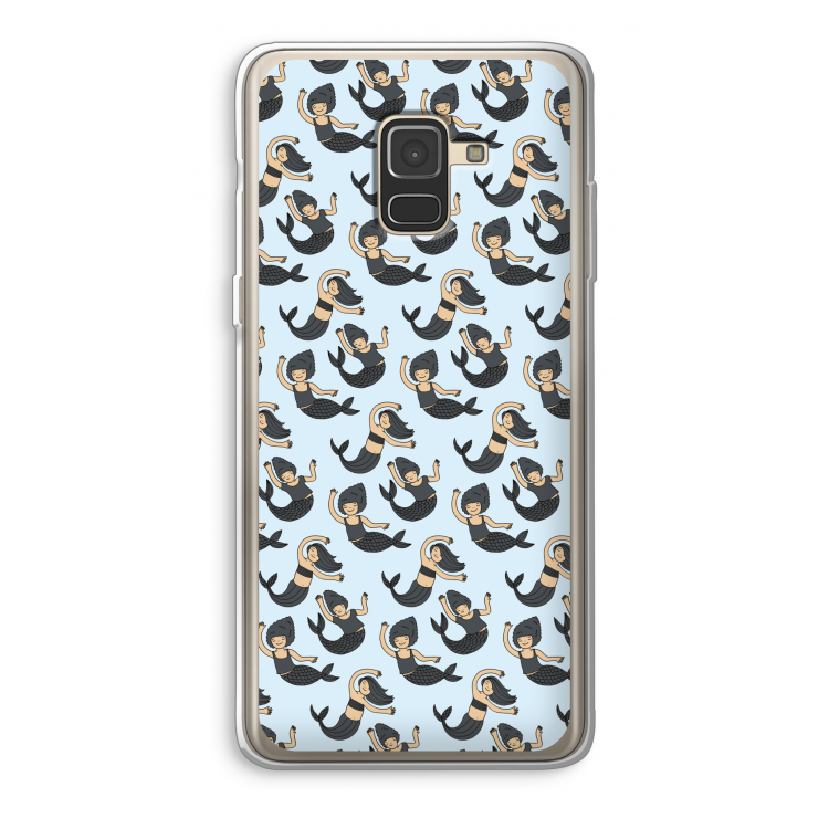 Zeemeermin: Samsung Galaxy A8 (2018) Transparant Hoesje