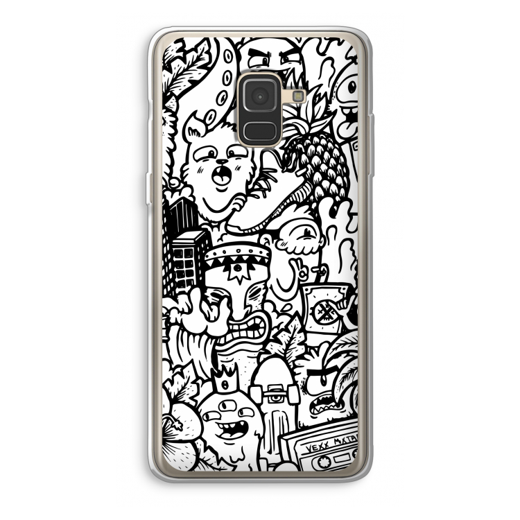 Vexx Mixtape #2: Samsung Galaxy A8 (2018) Transparant Hoesje