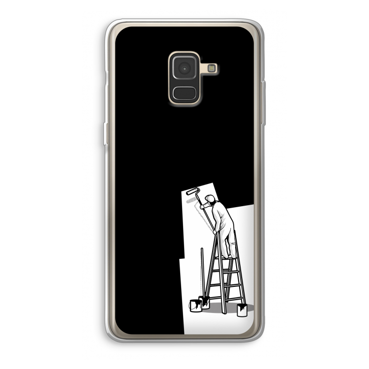 Musketon Painter: Samsung Galaxy A8 (2018) Transparant Hoesje