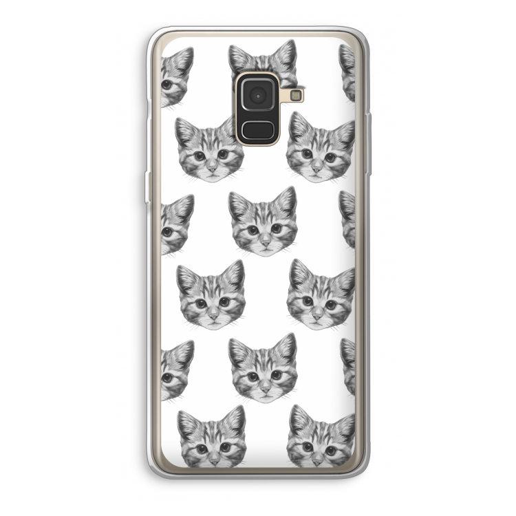 Kitten: Samsung Galaxy A8 (2018) Transparant Hoesje