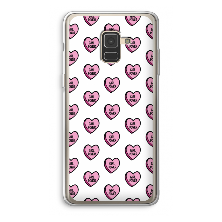 GIRL POWER: Samsung Galaxy A8 (2018) Transparant Hoesje