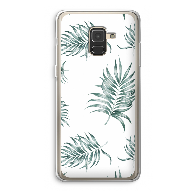 Simple leaves: Samsung Galaxy A8 (2018) Transparant Hoesje