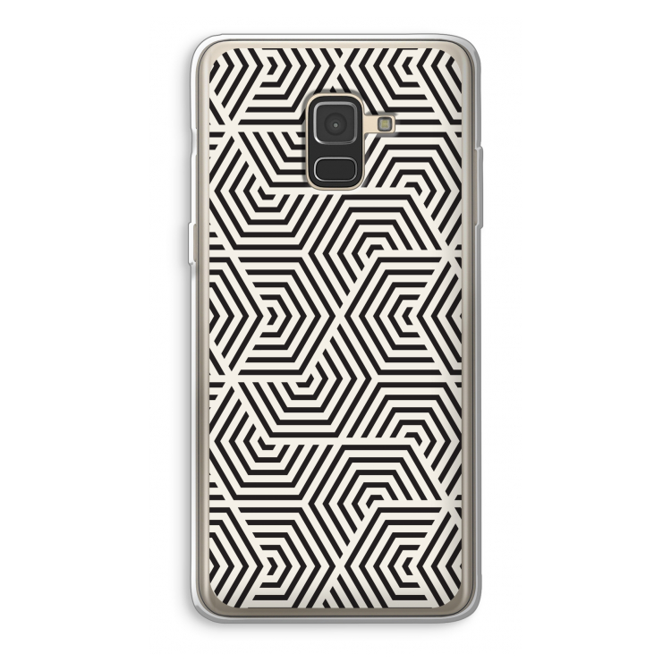 Magic pattern: Samsung Galaxy A8 (2018) Transparant Hoesje