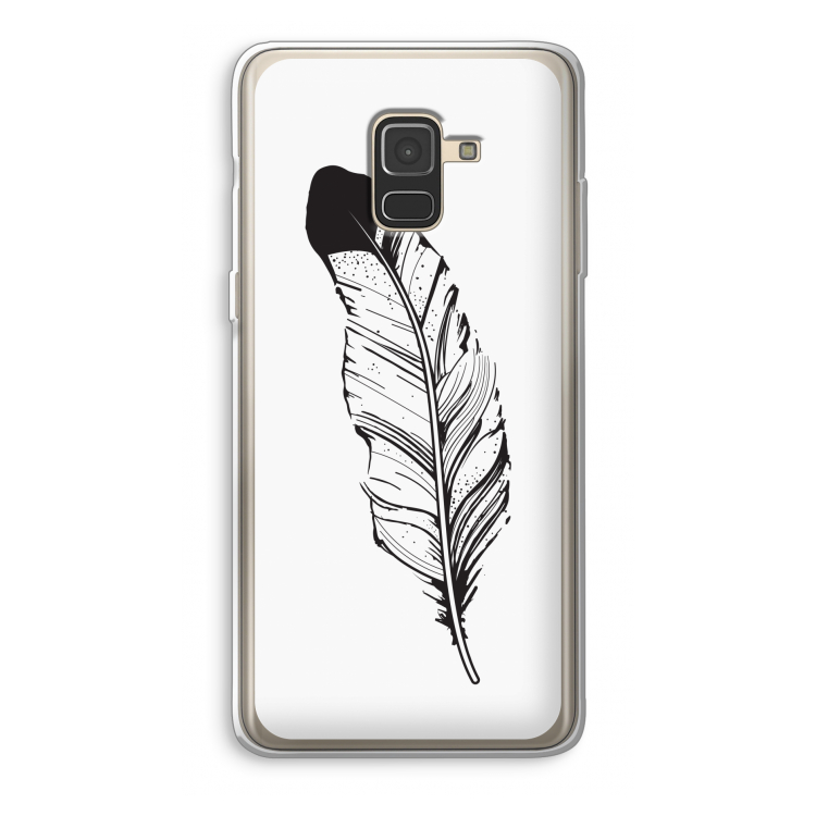 Pluim: Samsung Galaxy A8 (2018) Transparant Hoesje