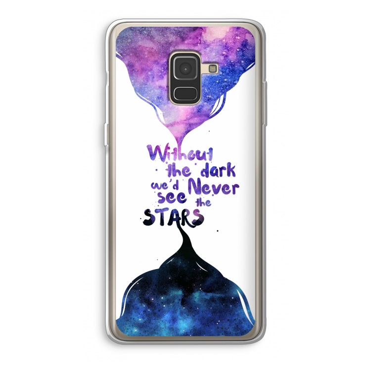 Stars quote: Samsung Galaxy A8 (2018) Transparant Hoesje