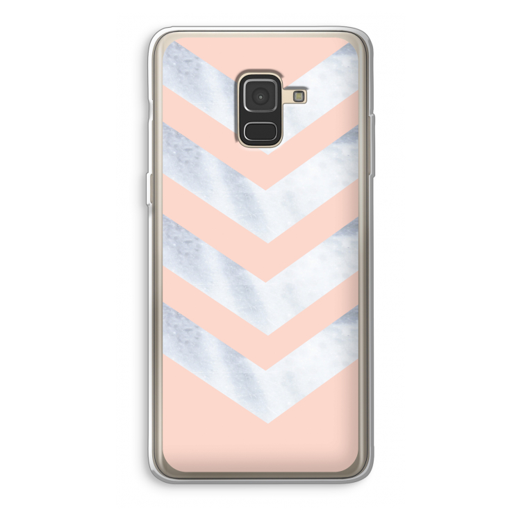 Marmeren pijlen: Samsung Galaxy A8 (2018) Transparant Hoesje