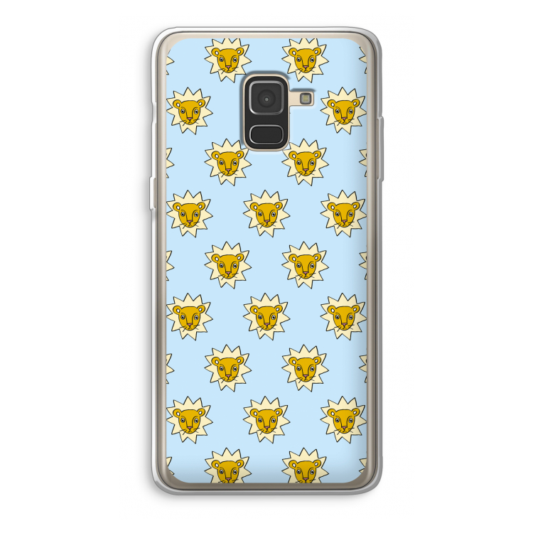 Leeuwenkoppen: Samsung Galaxy A8 (2018) Transparant Hoesje