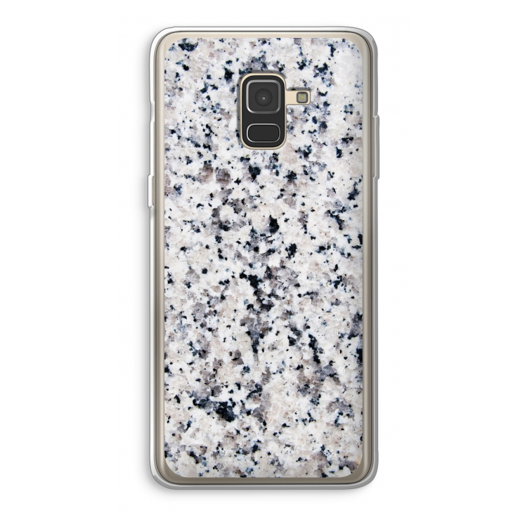 Gespikkelde marmer: Samsung Galaxy A8 (2018) Transparant Hoesje