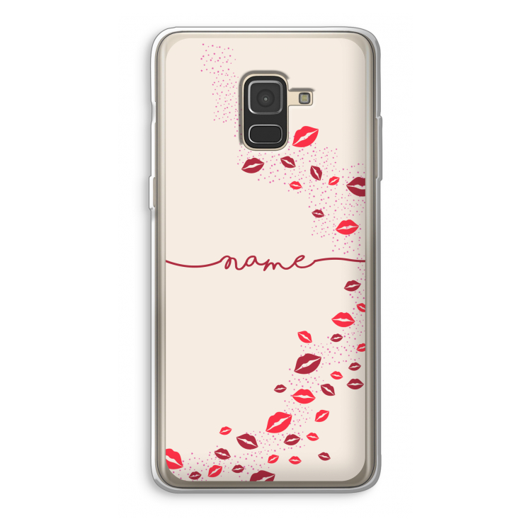 Kusjes: Samsung Galaxy A8 (2018) Transparant Hoesje