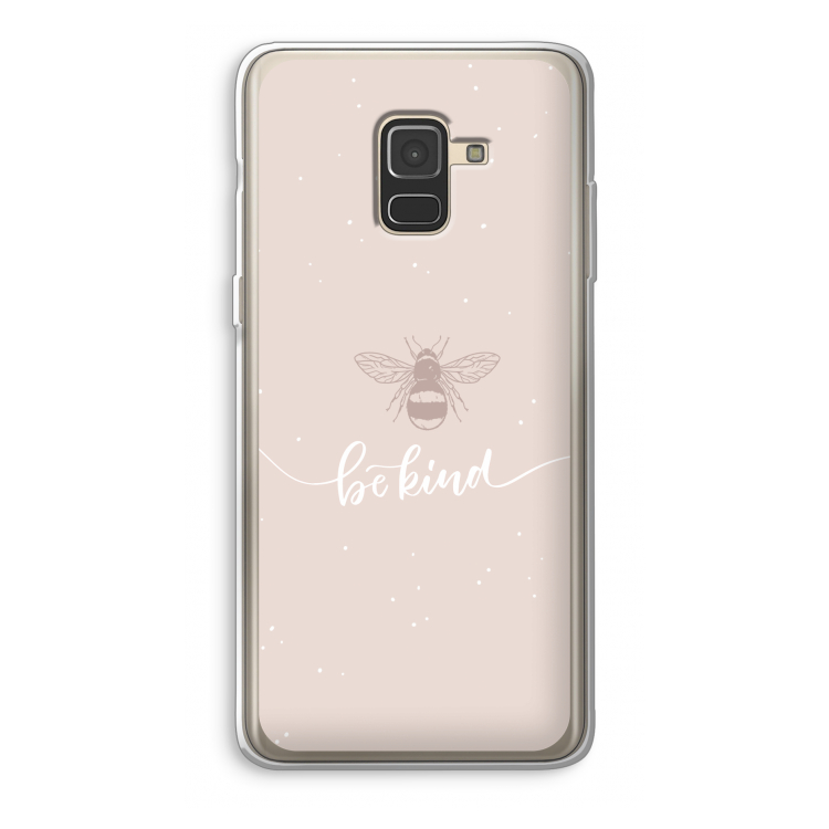 Be(e) kind: Samsung Galaxy A8 (2018) Transparant Hoesje