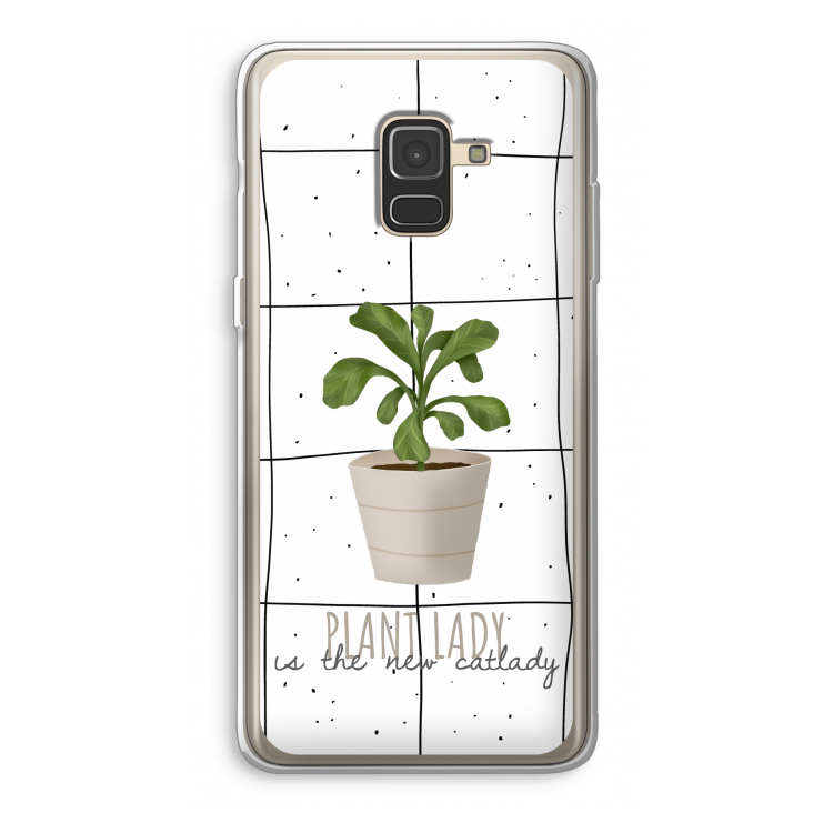 Kamerplant op vensterruit: Samsung Galaxy A8 (2018) Transparant Hoesje