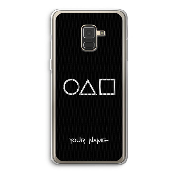 Squid Game: Samsung Galaxy A8 (2018) Transparant Hoesje