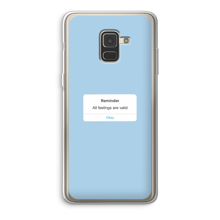 Reminder: Samsung Galaxy A8 (2018) Transparant Hoesje