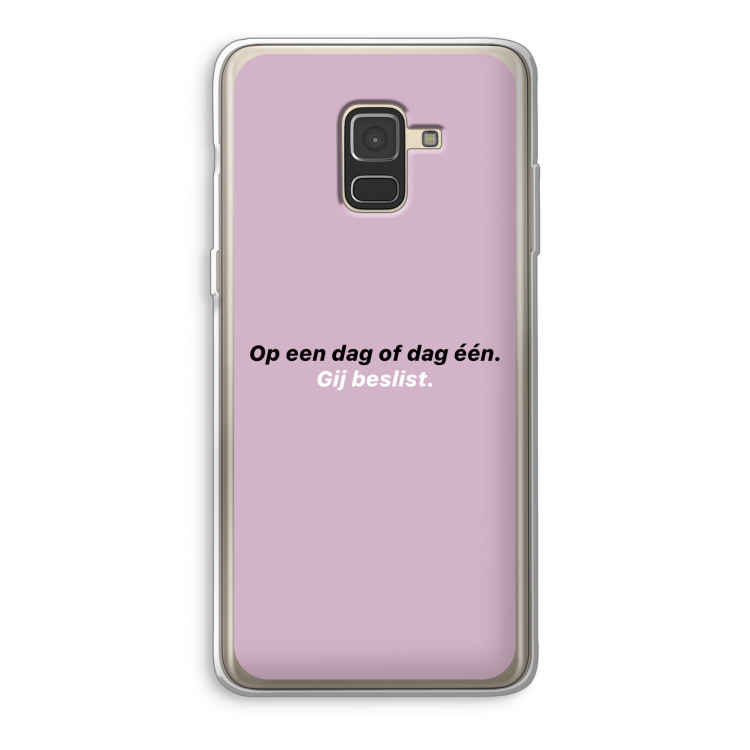 gij beslist: Samsung Galaxy A8 (2018) Transparant Hoesje