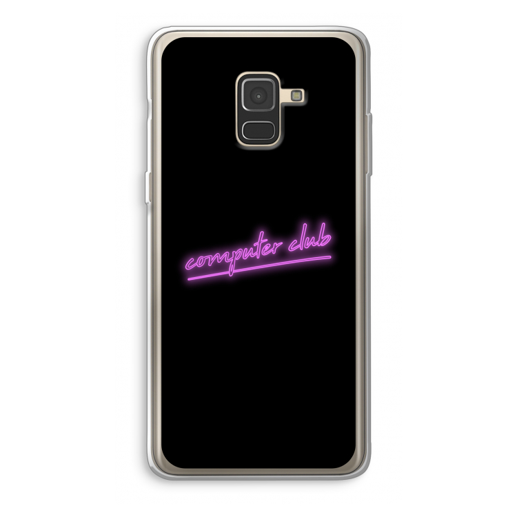 Vice Black: Samsung Galaxy A8 (2018) Transparant Hoesje