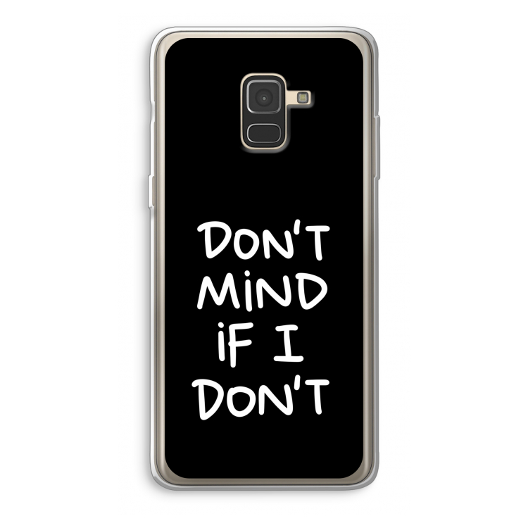 Don't Mind: Samsung Galaxy A8 (2018) Transparant Hoesje