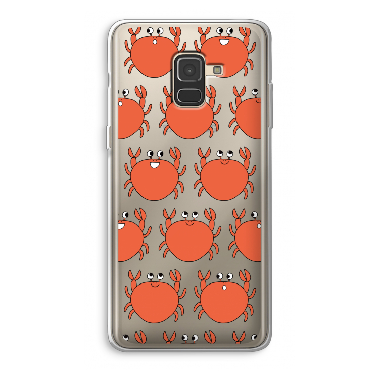 Krab: Samsung Galaxy A8 (2018) Transparant Hoesje