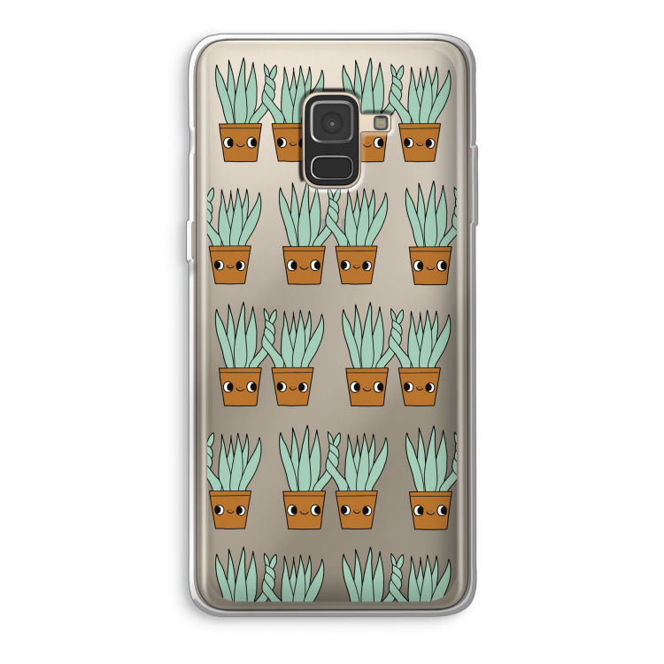 Sansevieria: Samsung Galaxy A8 (2018) Transparant Hoesje