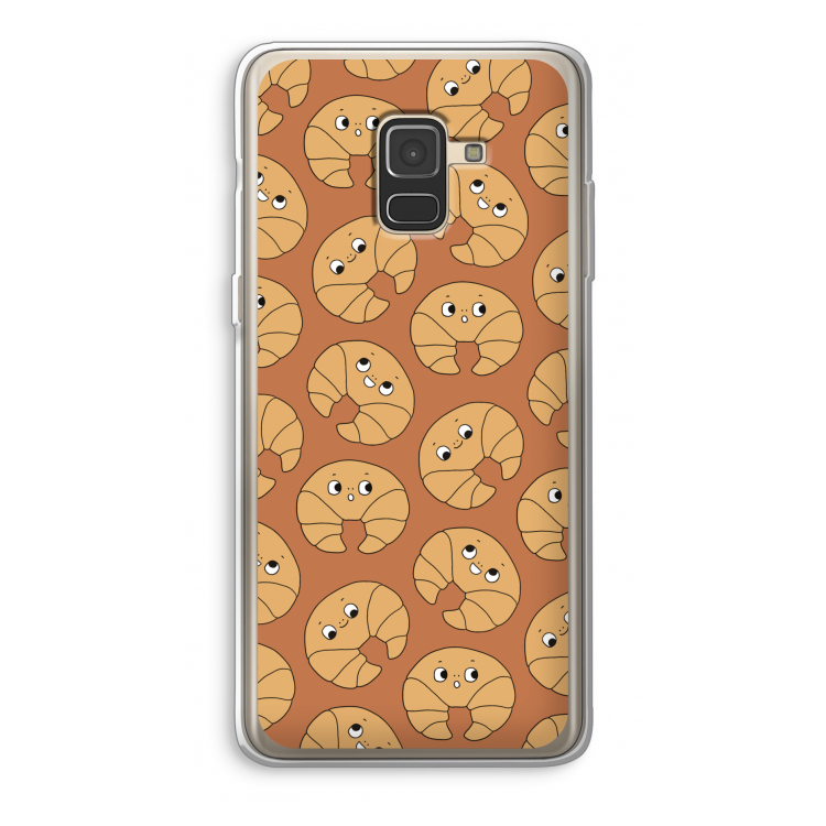 Croissant: Samsung Galaxy A8 (2018) Transparant Hoesje
