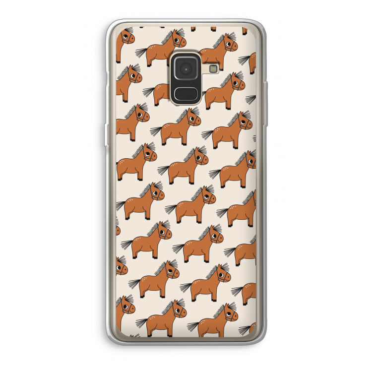 Pony: Samsung Galaxy A8 (2018) Transparant Hoesje