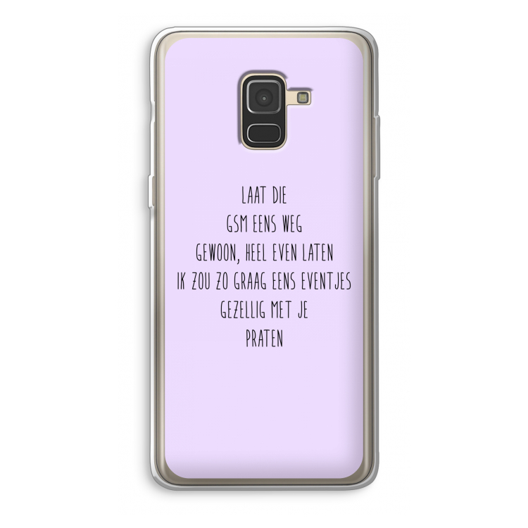 GSM: Samsung Galaxy A8 (2018) Transparant Hoesje