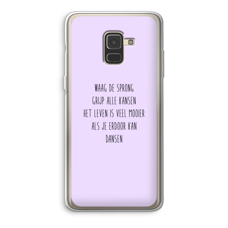 Sprong: Samsung Galaxy A8 (2018) Transparant Hoesje