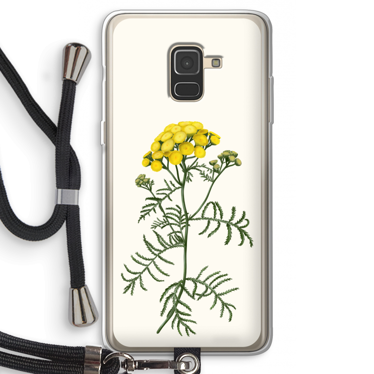 Tansy: Samsung Galaxy A8 (2018) Transparant Hoesje met koord