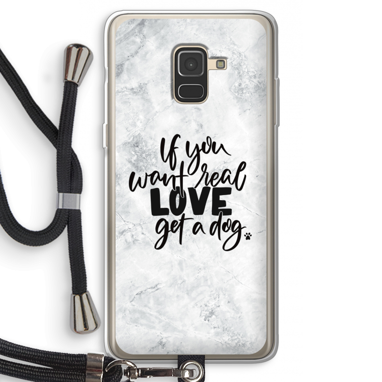 Partner in crime: Samsung Galaxy A8 (2018) Transparant Hoesje met koord