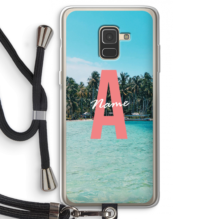 Pacific Dream: Samsung Galaxy A8 (2018) Transparant Hoesje met koord