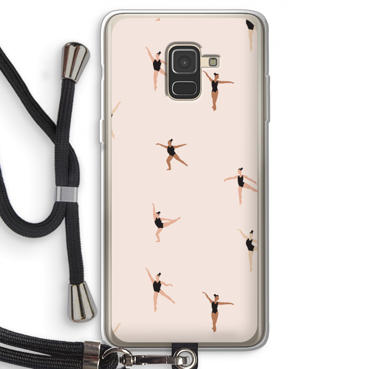 Dancing #1: Samsung Galaxy A8 (2018) Transparant Hoesje met koord